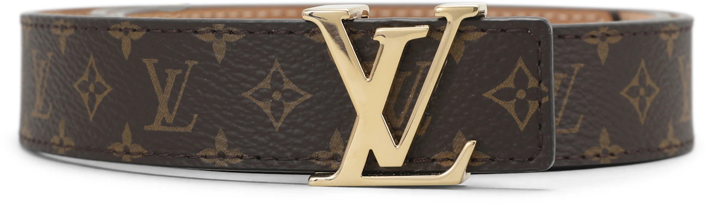 Louis Vuitton Mini Belt Monogram 25mm Brown in Canvas with Gold-tone - US