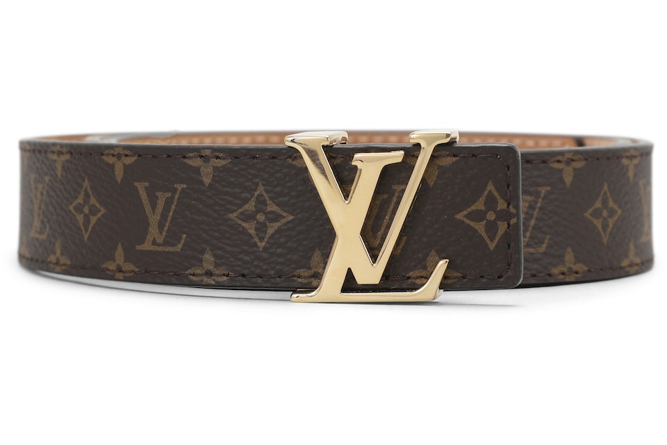 Louis Vuitton Mini Belt Monogram 25mm Brown in Canvas with Gold