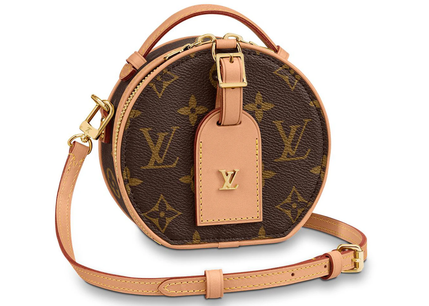 Petite boîte chapeau leather handbag Louis Vuitton Brown in Leather -  34251808