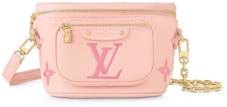 Louis Vuitton Mini Bumbag Gradient Pink in Monogram Empreinte Embossed ...