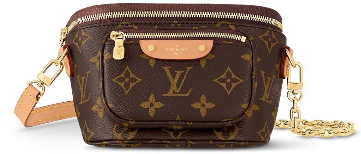 Louis Vuitton Mini Bumbag Monogram in Coated Canvas with Goldtone US