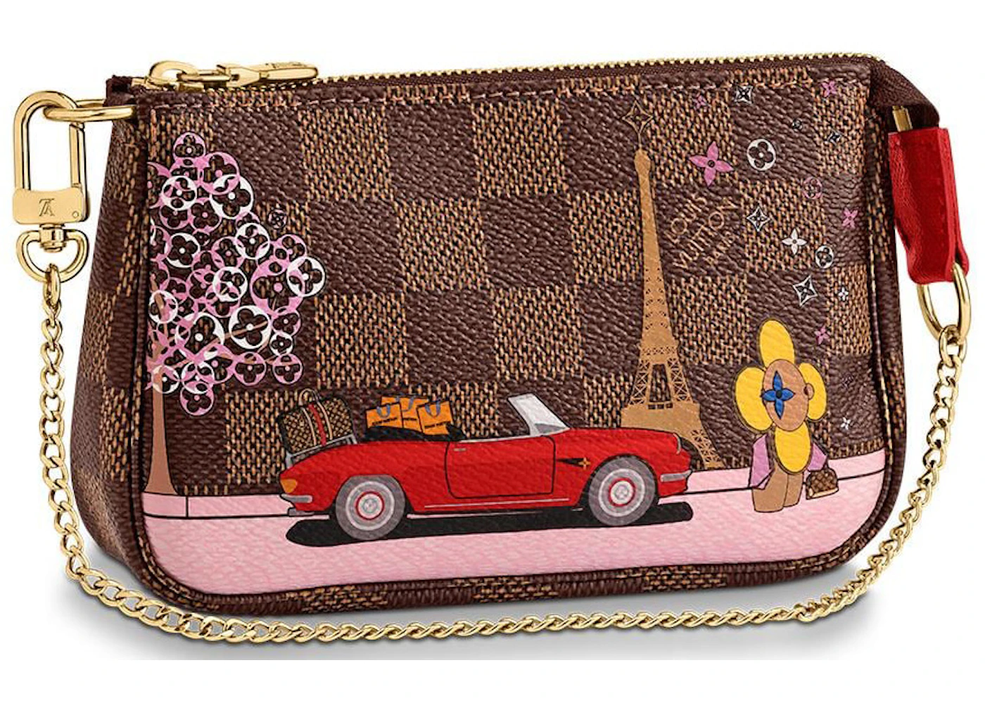 Shop Louis Vuitton DAMIER Mini pochette accessoires (N58009) by Bellaris