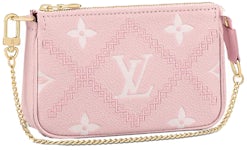 Louis Vuitton Multi Pochette Accessories Pink Strap Monogram Canvas GH