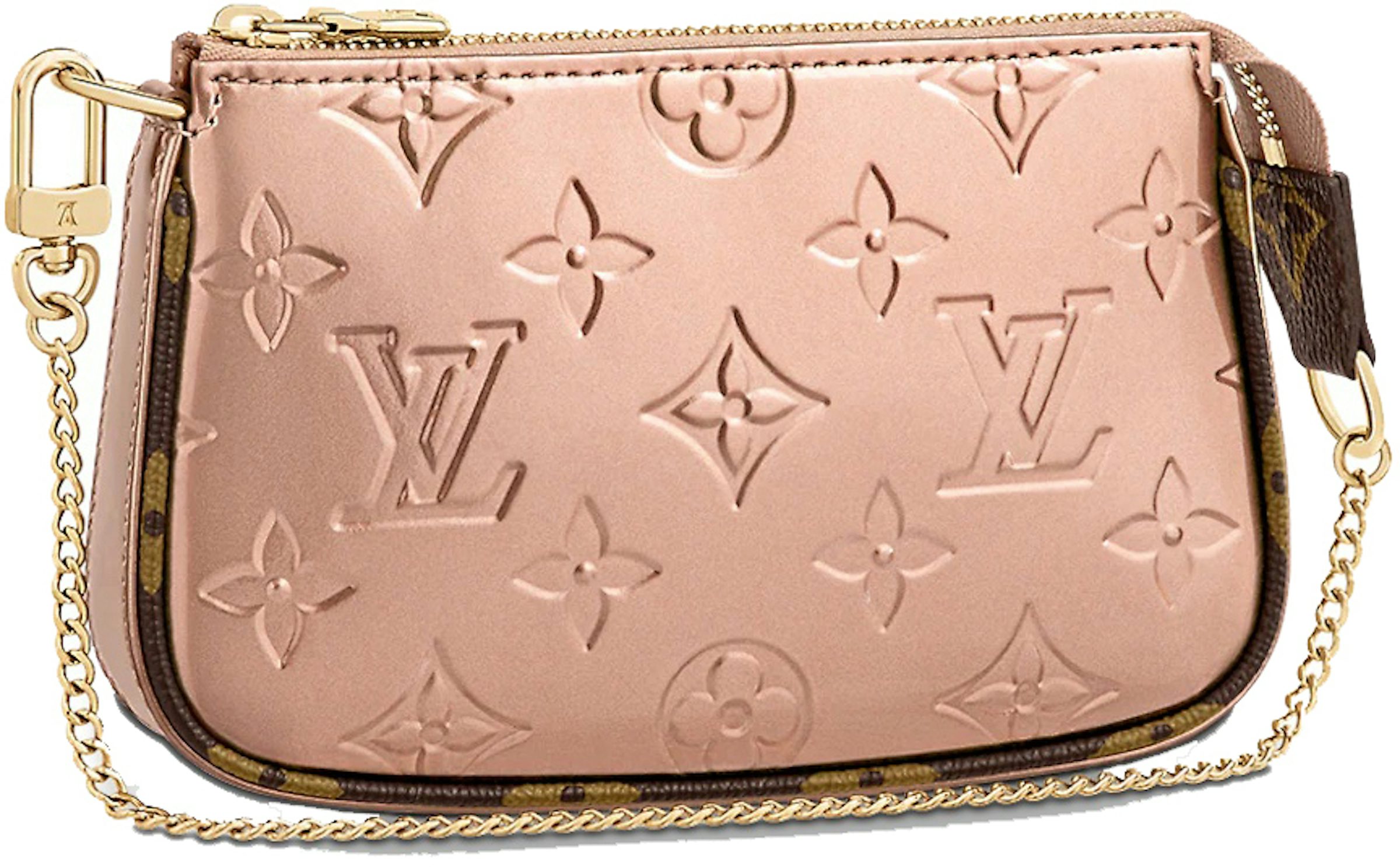 Louis Vuitton Mini Pochette Accessoires Rose Gold in Coated Canvas with  Gold-tone - US