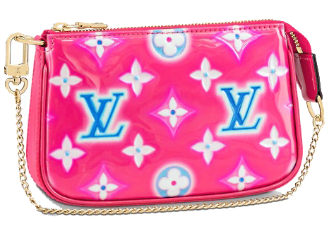 Louis Vuitton Mini Pochette Accessories Fuschia Neon