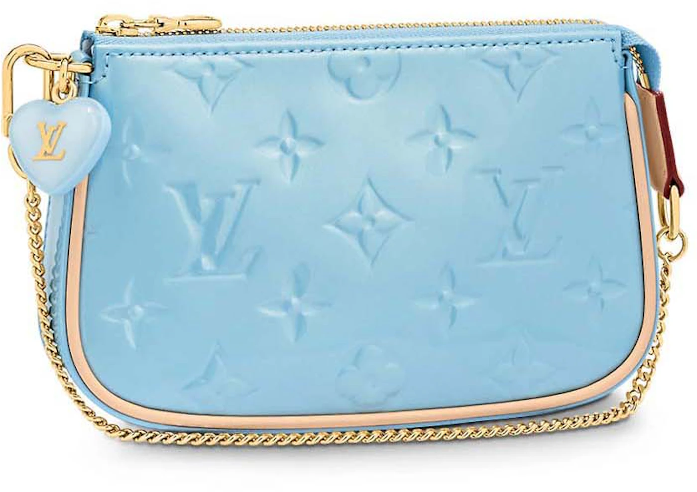 Louis Vuitton Mini Pochette Accessories Lillipop Blue in Calfskin ...