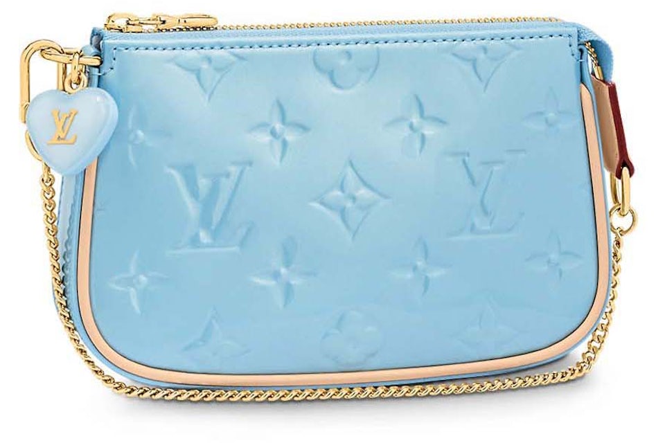 Louis Vuitton Mini Pochette Accessories Lillipop Blue in Calfskin Leather  with Gold-tone - US