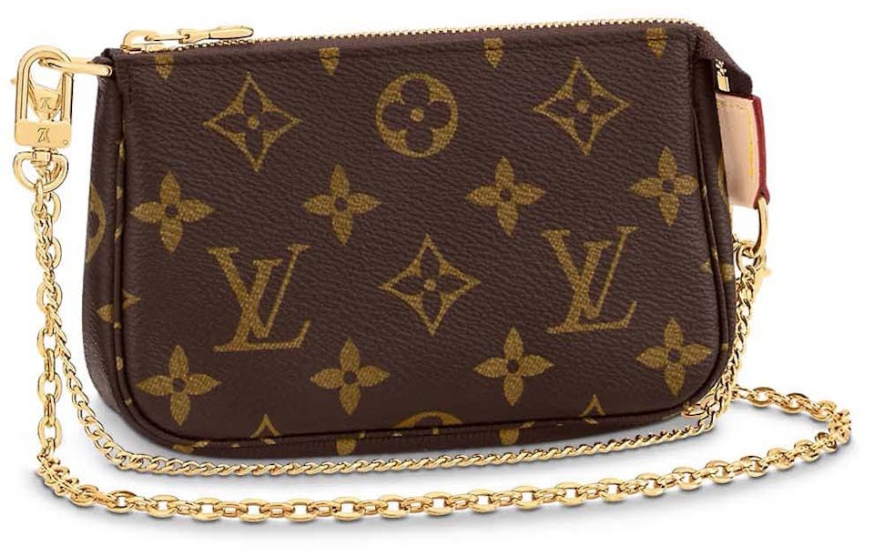 Louis Vuitton Mini Pochette Accessories On Chain Monogram in Monogram  Coated Canvas with Gold-tone - US