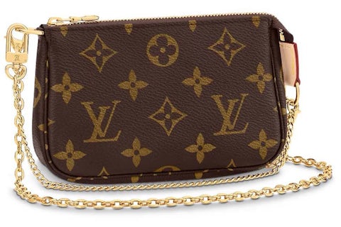 Louis Vuitton Mini Pochette Zubehör On Kette Monogramm in Monogram