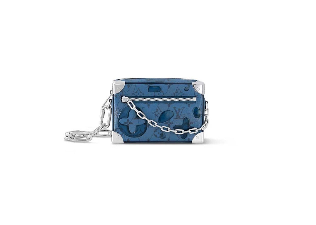 Pre-owned Louis Vuitton Mini Soft Trunk Abyss Blue