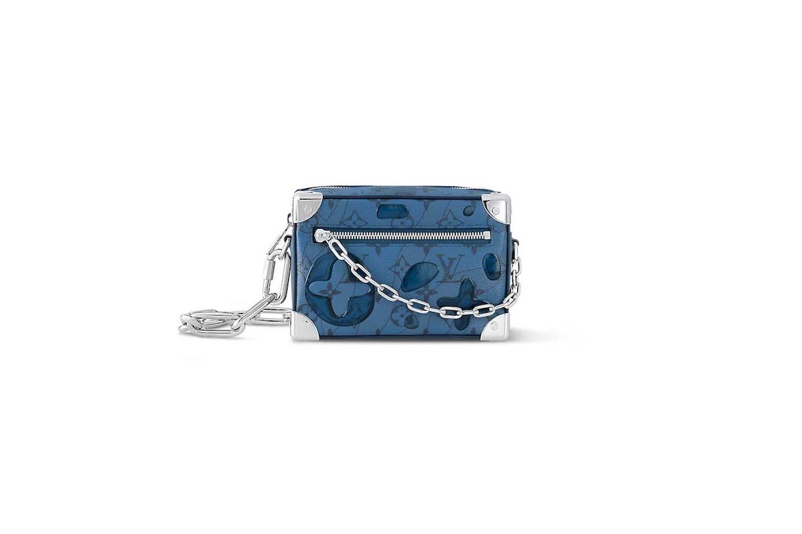 Pre-owned Louis Vuitton Mini Soft Trunk Abyss Blue