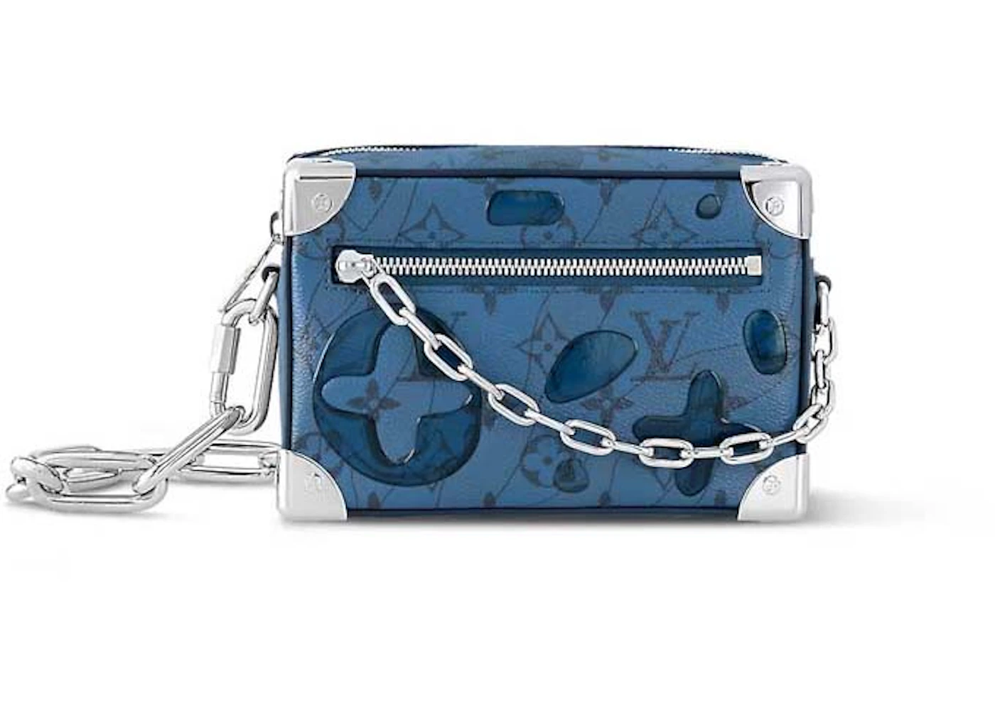 Louis Vuitton Mini Soft Trunk Abyss Blue in Coated Canvas with Silver ...
