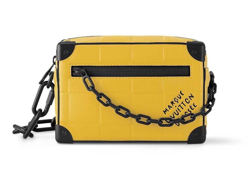 Pre-owned Louis Vuitton Men's Mini Soft Trunk Damier Scuba In Yellow