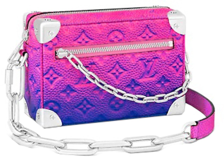 Louis Vuitton Mini Soft Trunk Taurillon Illusion Blue/Pink in Leather with  Silver-tone - US