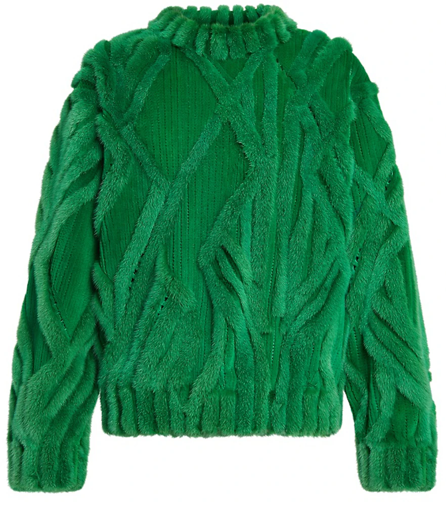 Louis Vuitton Mink Fur Sweater Green Men's - FW21 - US