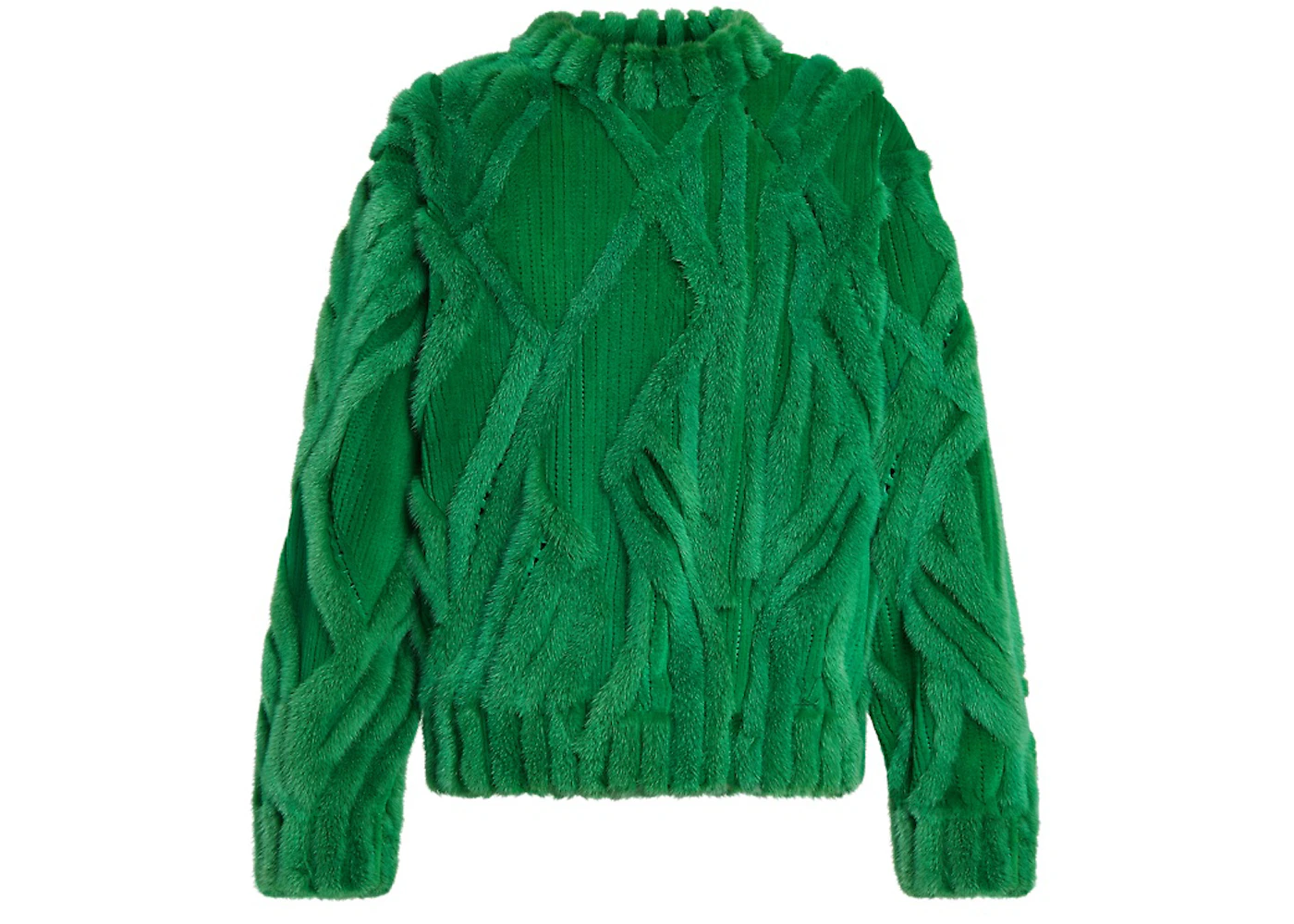 Louis Vuitton Mink Fur Sweater Green Men's - FW21 - US