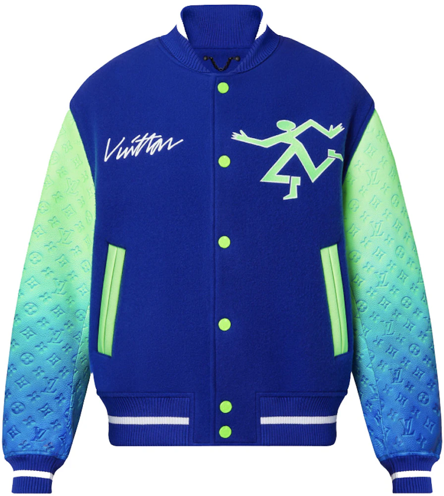 Louis Vuitton Supreme Leather Bomber Varsity Jacket