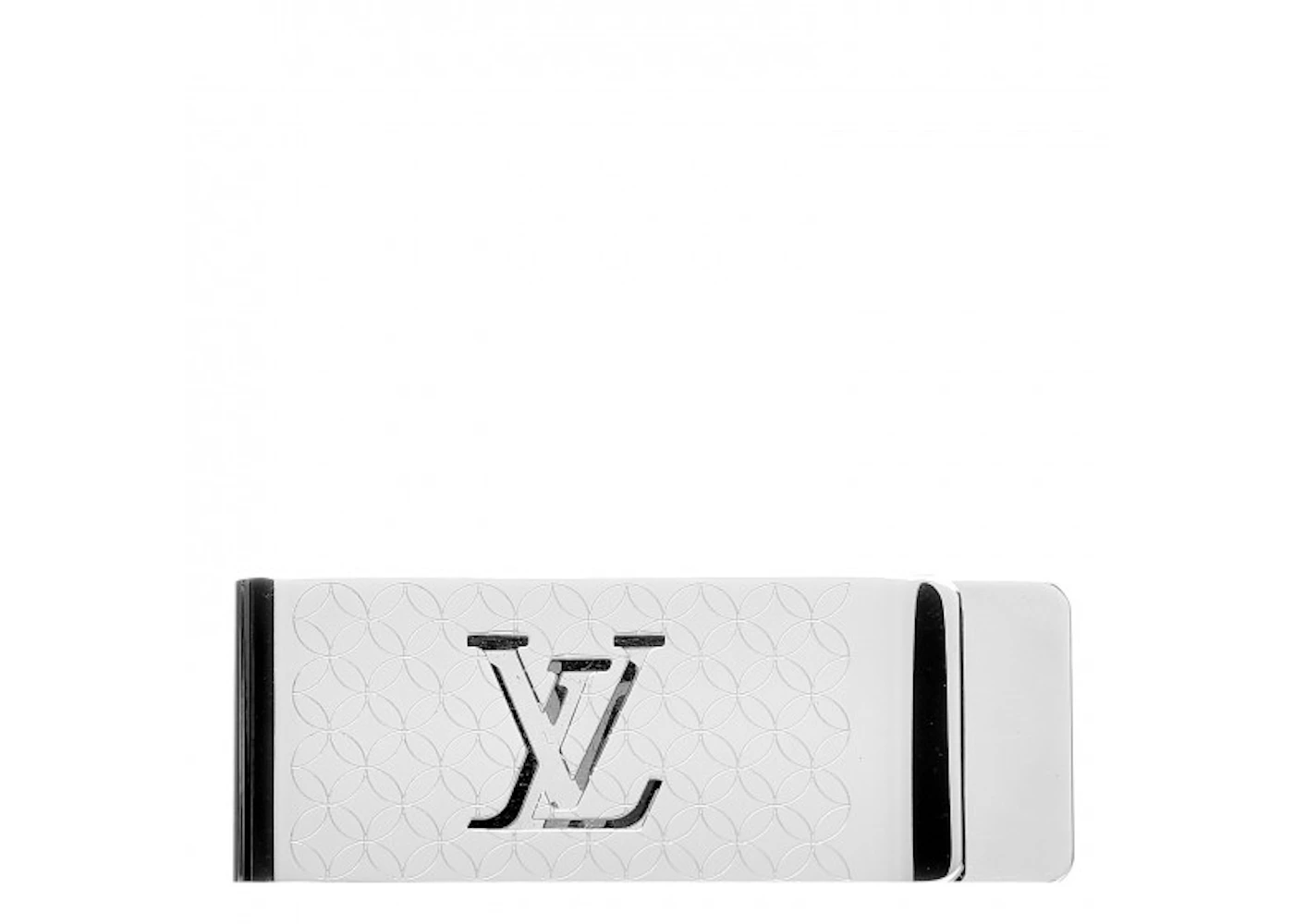 Louis Vuitton Money Clip Champs-Elysees Engraved Silver in Silver