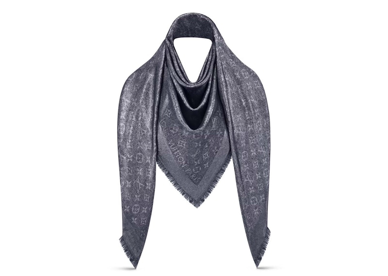 louis vuitton blue shawl