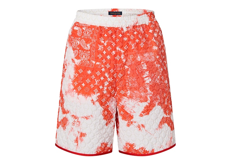 Orange and hot sale white shorts