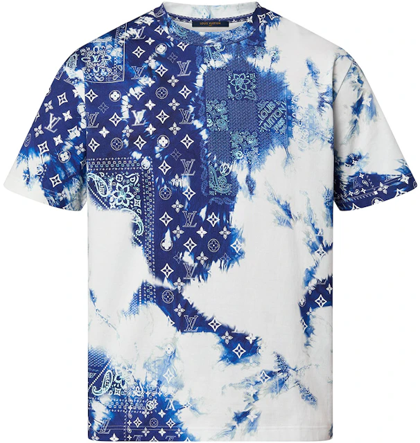 Louis Vuitton Monogram Bandana Printed T-Shirt Blue/White - SS22