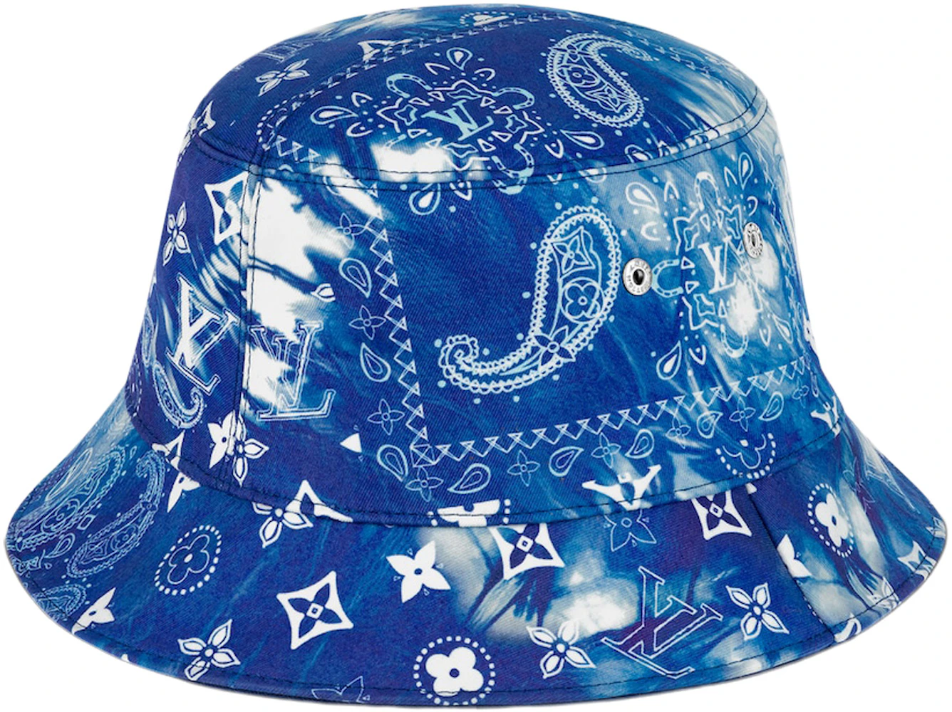 Louis Vuitton Monogram Bandana Reversible Bucket Hat Bleached Blue Men's -  FW22 - US