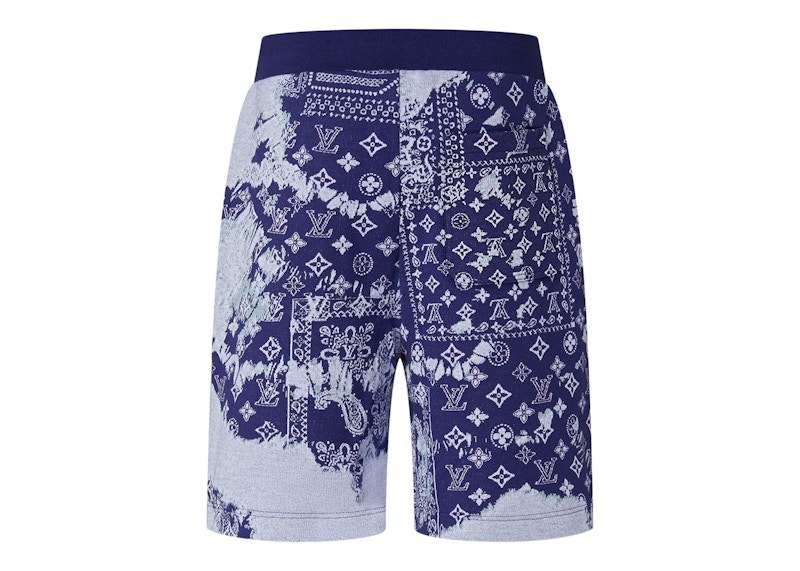 Louis Vuitton Monogram Bandana Shorts Indigo/White Men's SS22 US
