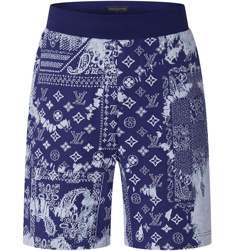 Louis Vuitton Monogram Bandana Shorts Indigo/White Men's SS22 US