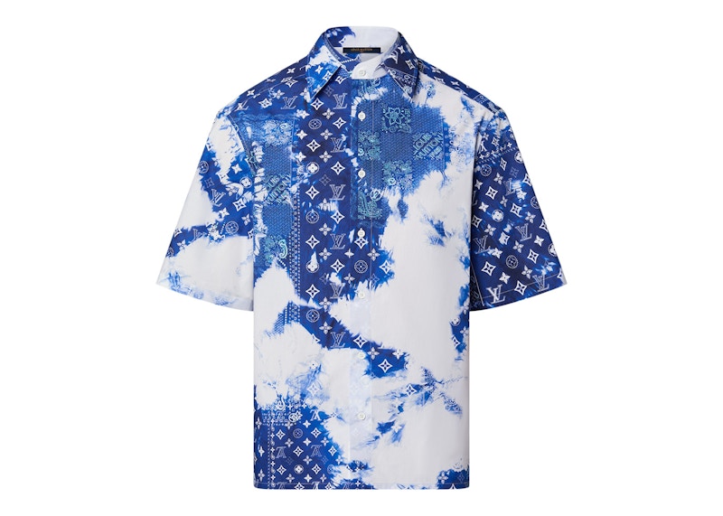 Louis Vuitton Monogram Bandana Shortsleeve Shirt Bleached Blue