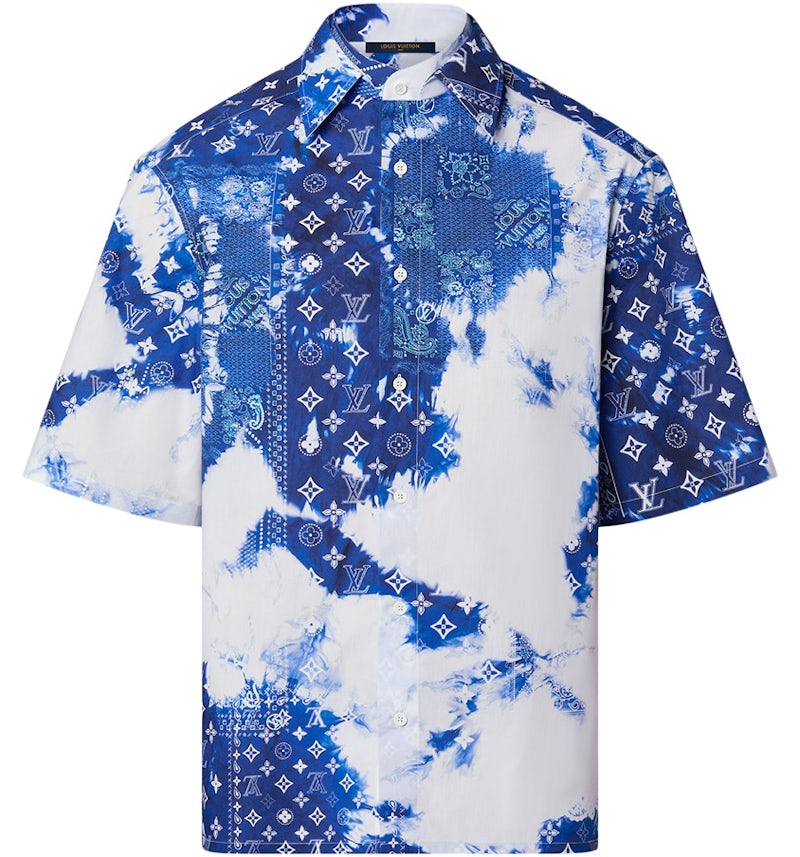Louis Vuitton Monogram Bandana Shortsleeve Shirt Bleached Blue