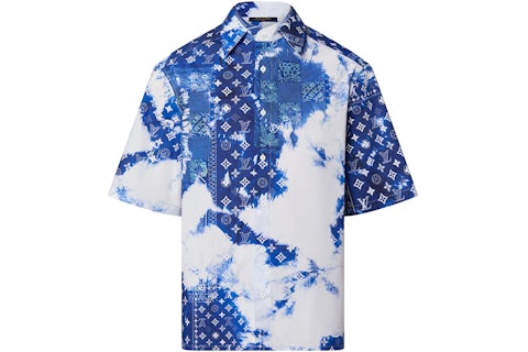Louis Vuitton Monogram Bandana Shortsleeve Shirt Bleached Blue