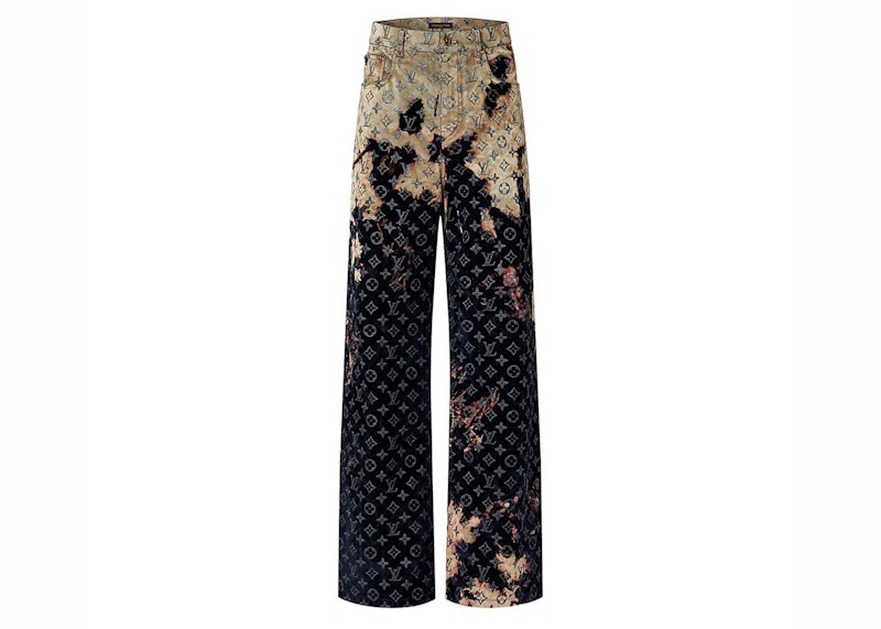 【LOUIS VUITTON】24ss Monogram BleachDenim Louis Vuitton Monogram Bleached Denim Pants Multi Men's - US