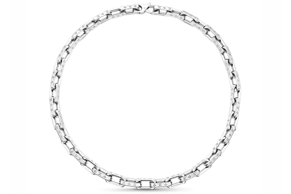 Collana Louis Vuitton Monogram Chain argento