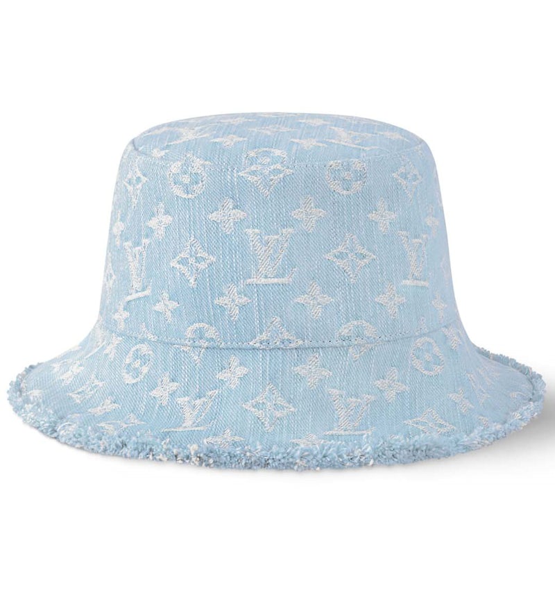 Louis Vuitton Monogram Denim Bucket Hat Denim Blue FW24 US