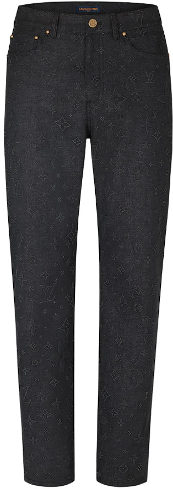 Louis Vuitton Monogram Denim Pants Oil. Size 30
