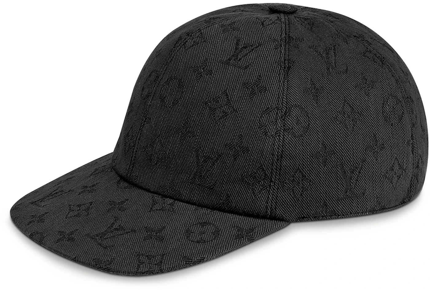 Louis Vuitton Monogram Essential Leather Strapback Cap Black