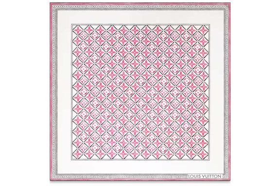 Louis Vuitton Monogram Flower Tile Square 90 Light Pink