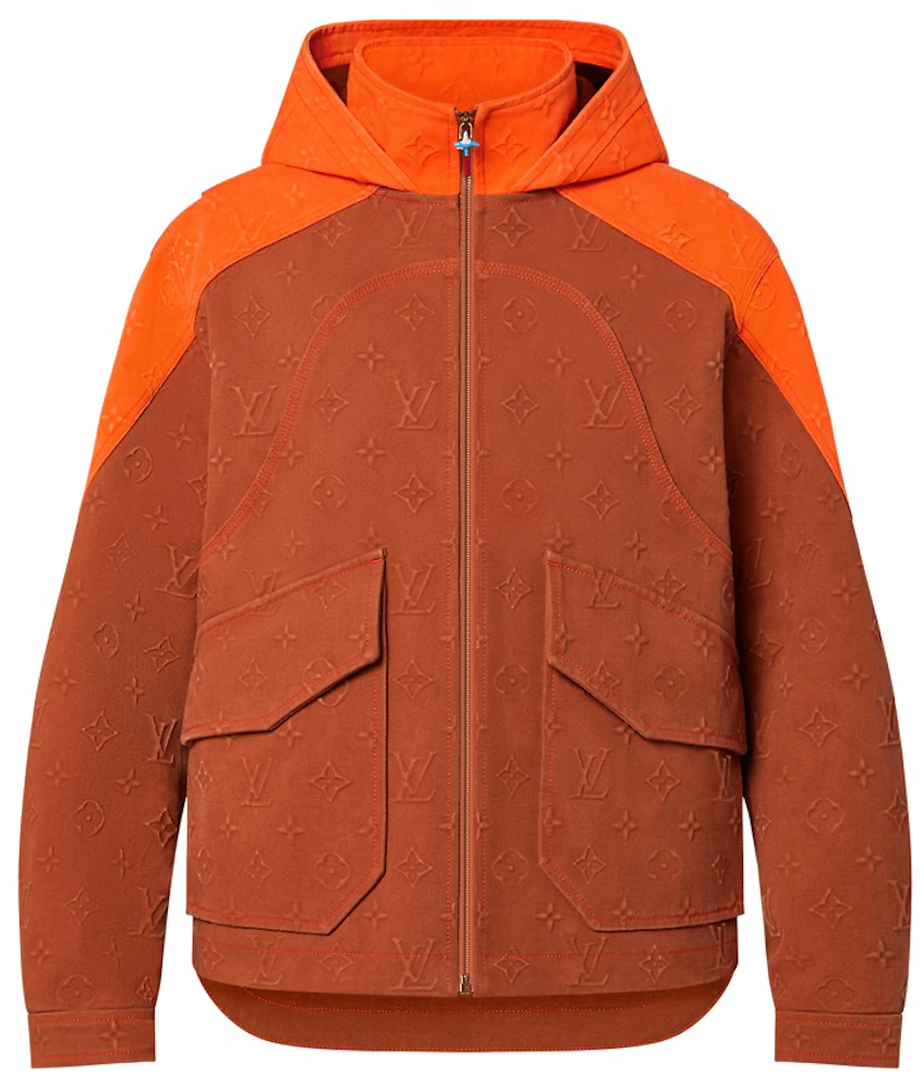 Louis Vuitton Monogram Hooded Denim Jacket Brown Men's - FW21 - GB