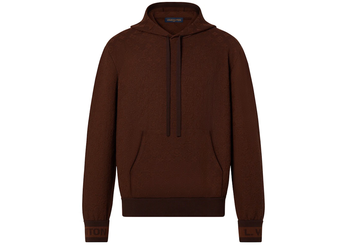 Louis Vuitton brown Wool Embroidered Monogram Sweater