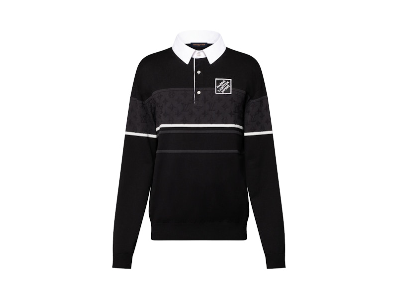 Louis Vuitton Monogram Jacquard Long-Sleeved Polo Shirt