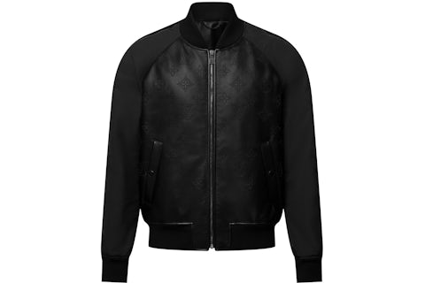 Leather Jacket Lv Hand Painted Clouds Bomber Price LOUIS VUITTON