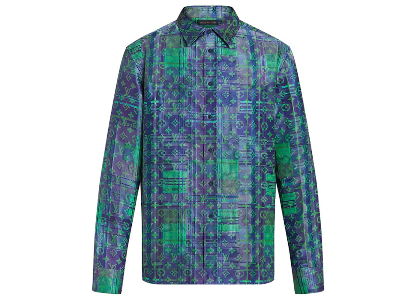 Louis Vuitton Monogram Neon Check Oversized Business Shirt