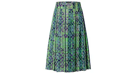 Louis Vuitton Monogram Neon Check Pleated Skirt Multicolor