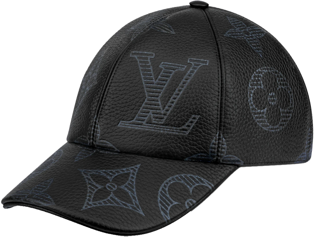 Louis Vuitton washed denim covered with printed baseball hats men