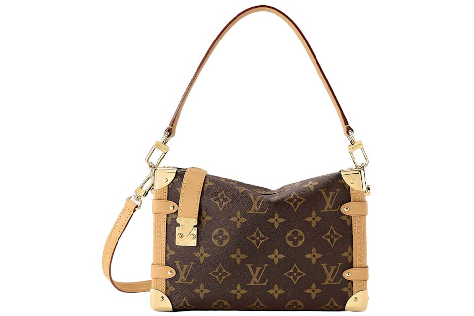 Louis Vuitton Monogram Side Trunk Brown in Coated Canvas with Gold