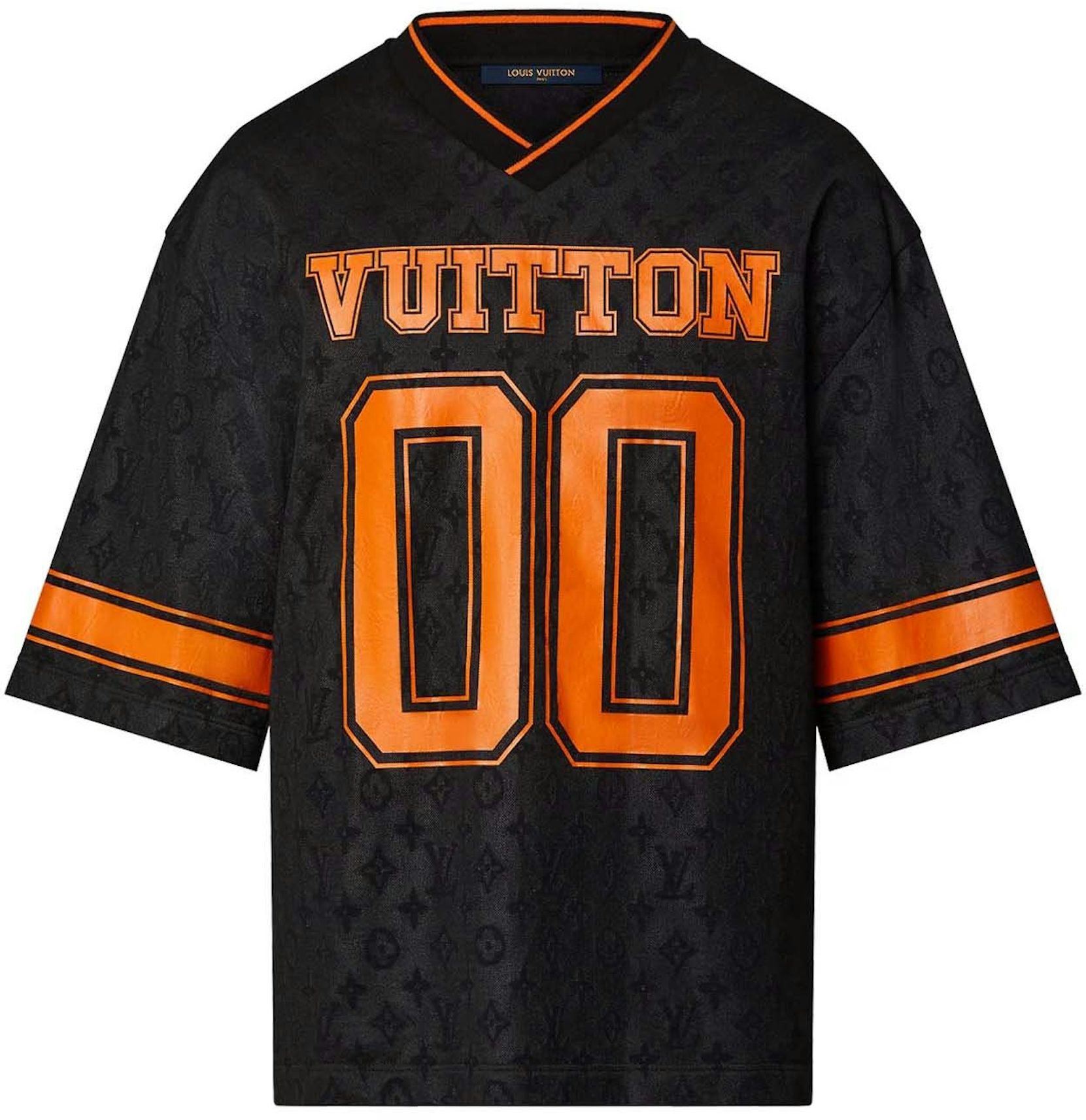 Louis Vuitton Black Symbol Pattern Baseball Jersey Clothes Sport