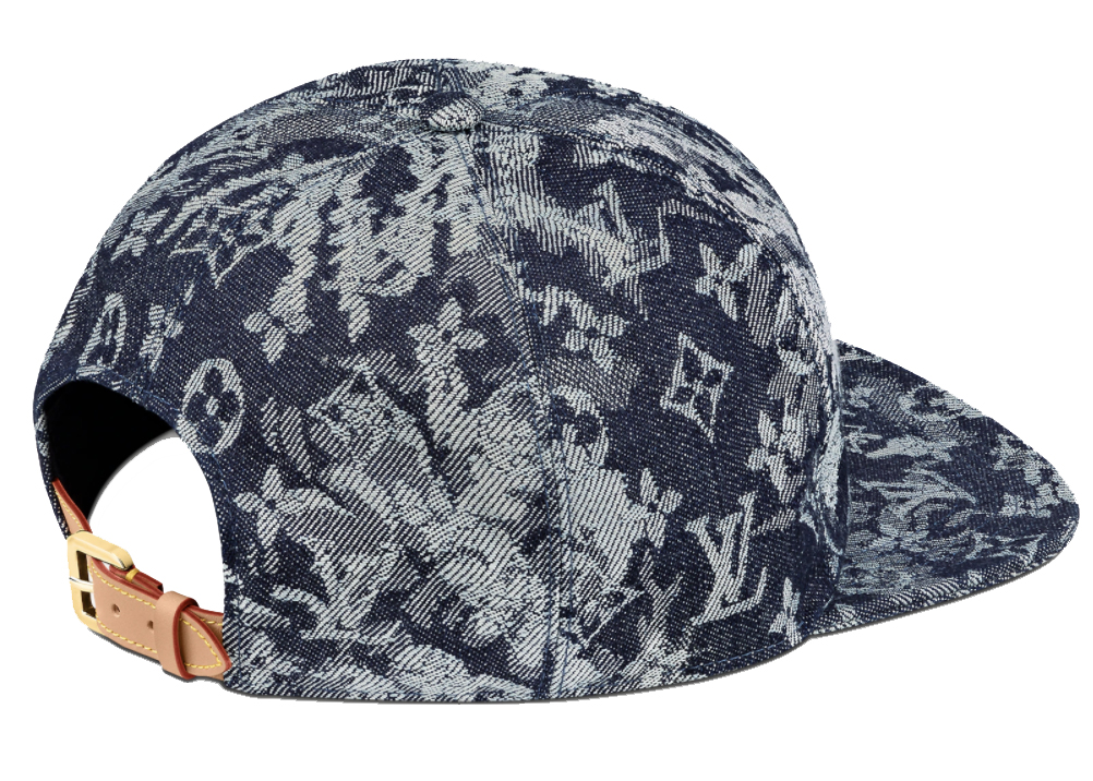 Louis Vuitton Monogram Tapestry Cap in Coated Canvas with Gold 