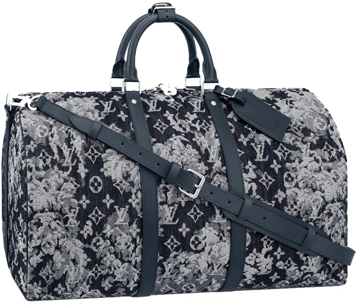 Louis Vuitton Monogram Tapestry Keepall Bandouliere 50 in Coated Canvas ...