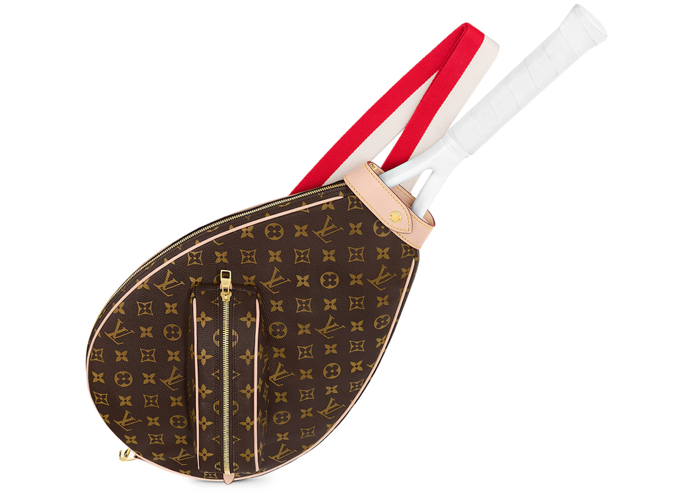 Louis Vuitton Monogram Tennis Racket Cover Ebony/Red - SS22 - IT