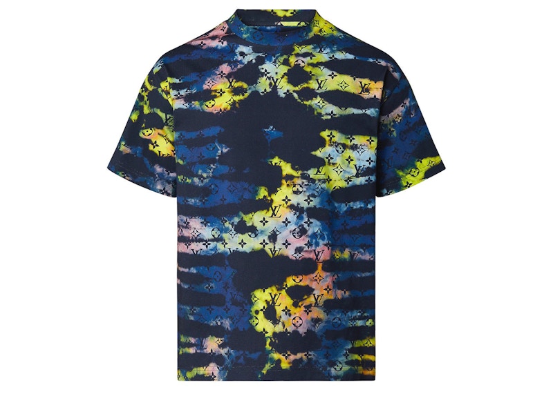 Louis Vuitton Monogram Tie & Dye Printed Tee Multicolor Men's